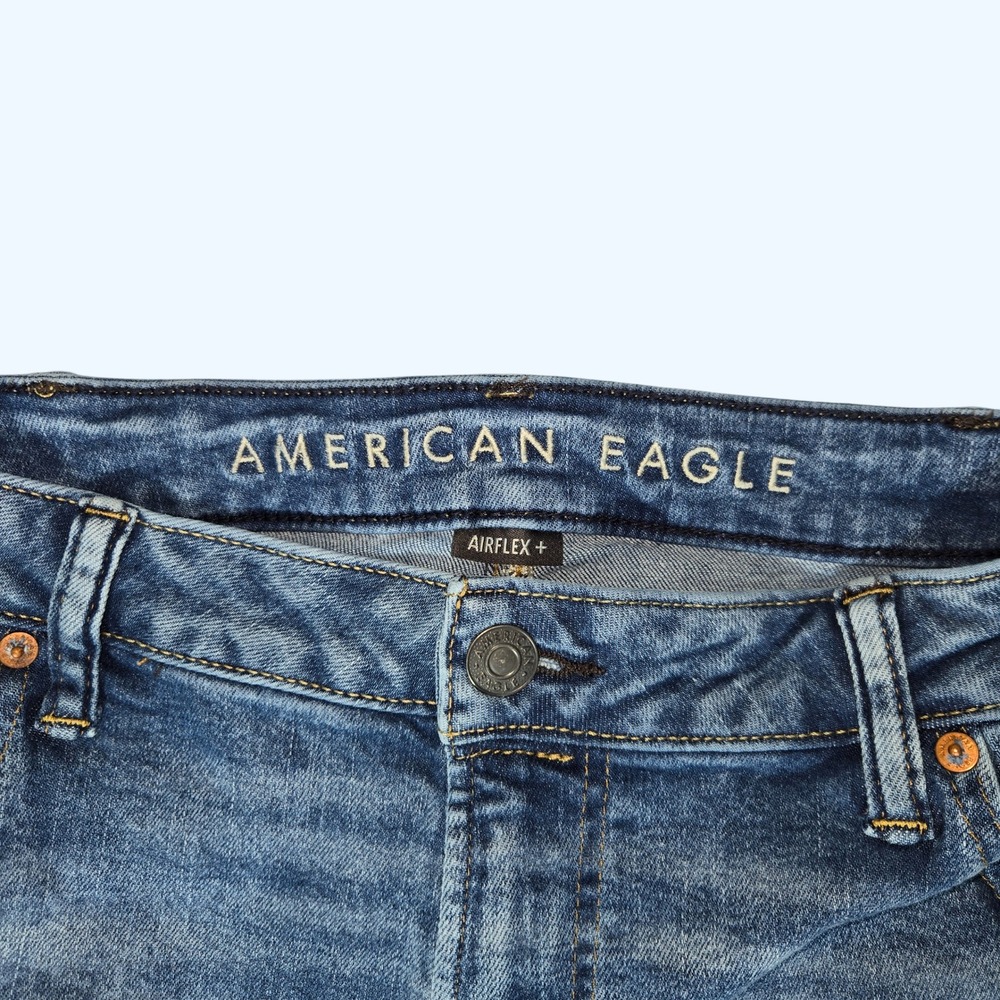 American Eagle Airflex+ Original Straight Jeans Mens 38x32 (Fits 30" Inseam) - Picture 3 of 9